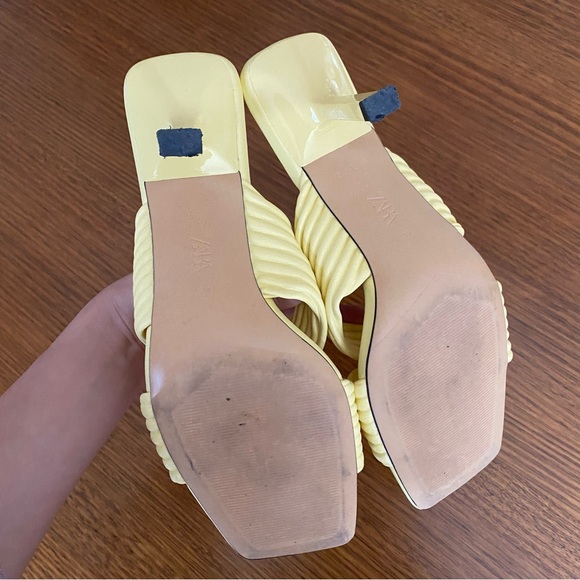 Zara cross strap sandal mule heels - Picture 7 of 13